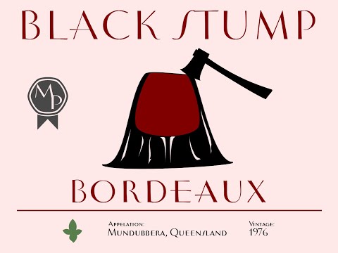 Black Stump Bordeaux (Monty Python) Bottle – Jason Does something